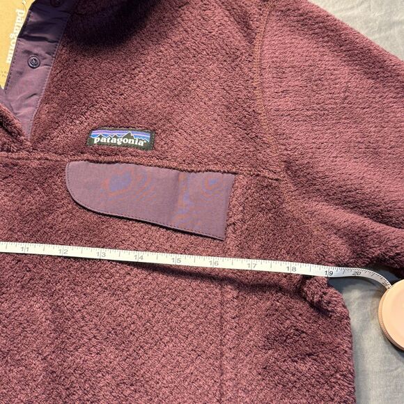 NWT Patagonia Sweater Womens Large Purple Re Tool Snap T Fleece Pullover Jacket - Picture 7 of 12